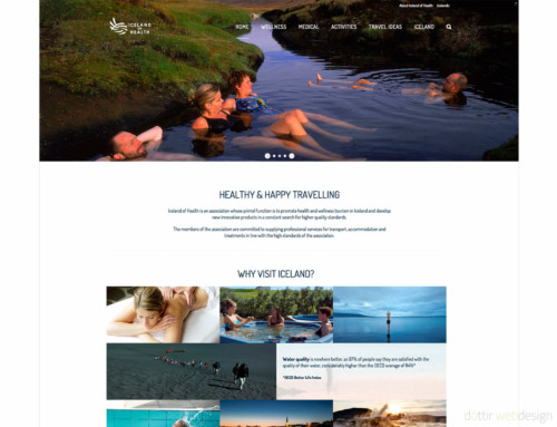 Webdesign for Iceland of Health